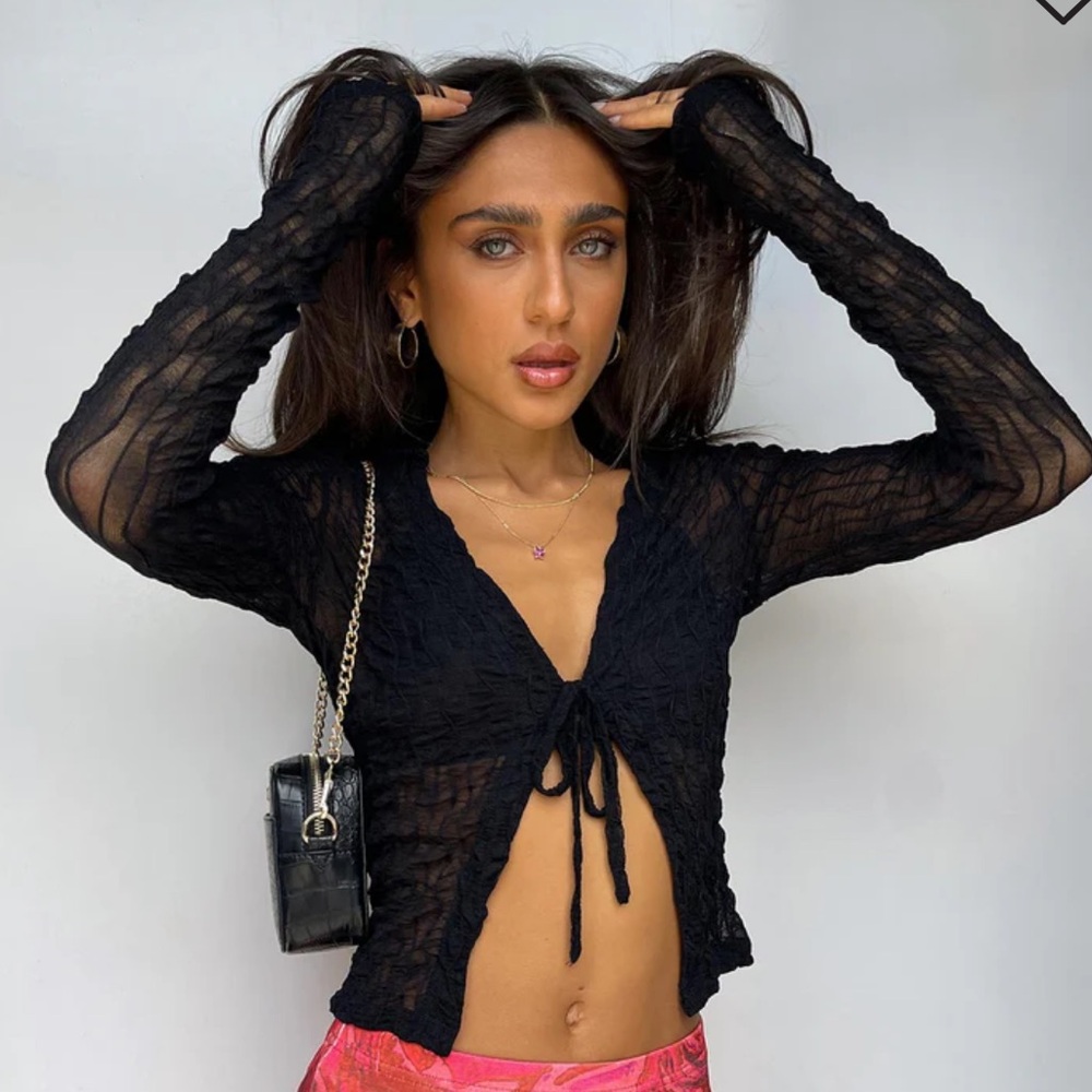 Marcos Long Sleeve Top Black